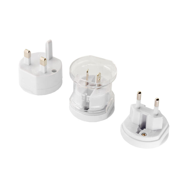 Akyga Adaptador De Viaje Ac Ak-Ad-61 Worldwide White