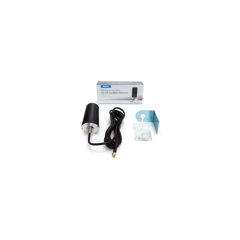 Alfa Network Aoa-4g-5w-Nm - Antena 4g Omnidireccional, Resistente A Intemperie Ip67, 5dbi, Montaje En Muro, Conector N Macho
