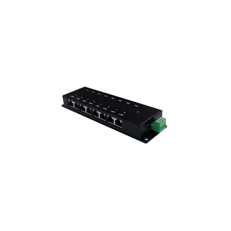 Alfa Network Apoe08g - Inyector Poe Pasivo De 8 Puertos Gigabit Ethernet, Fuente De AlimentaciÓ N No Incluida