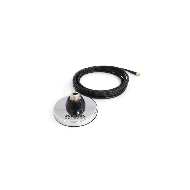 Alfa Network Ars-As087 N(F) To Rsma(M) Antenna Extender W/Magnetic Mount &Amp 3m Lmr&Reg -200 Cable
