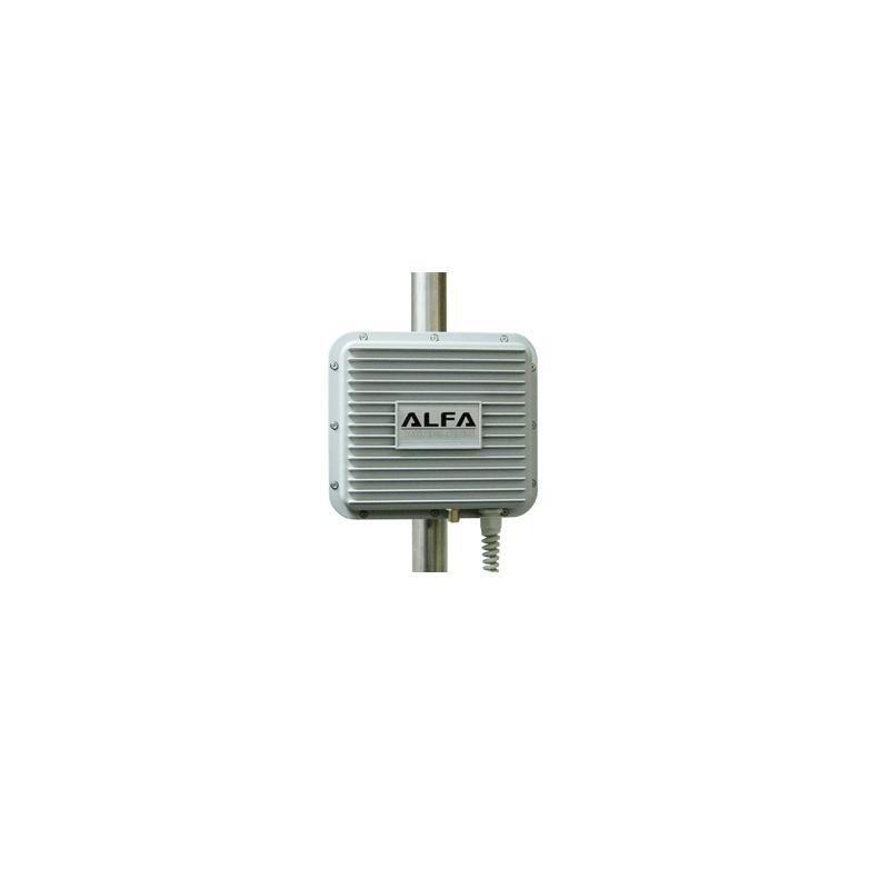 Alfa Network Awap02o - Caja Protectora Resistente A Intemperie, Metal, Pigtail Rp-Sma (Pin Hembra) / N-Hembra, Kit Impermeable Bulkhead