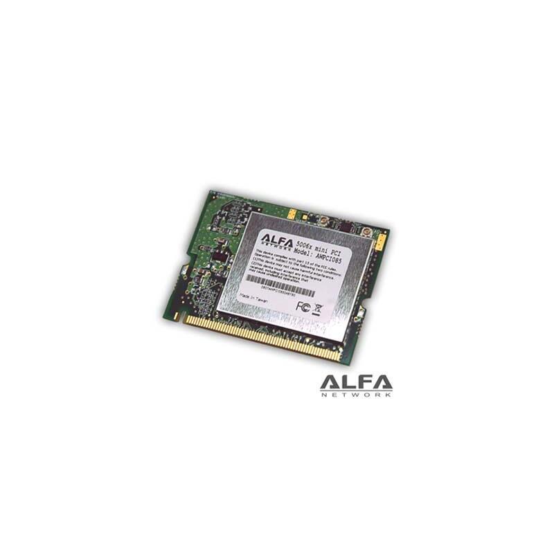 Alfa Network Awpci085 - Tarjeta Mini Pci Wireless 5 Ghz, 802.11g 54 Mbps, Atheros Ar5006x, Conector Ufl