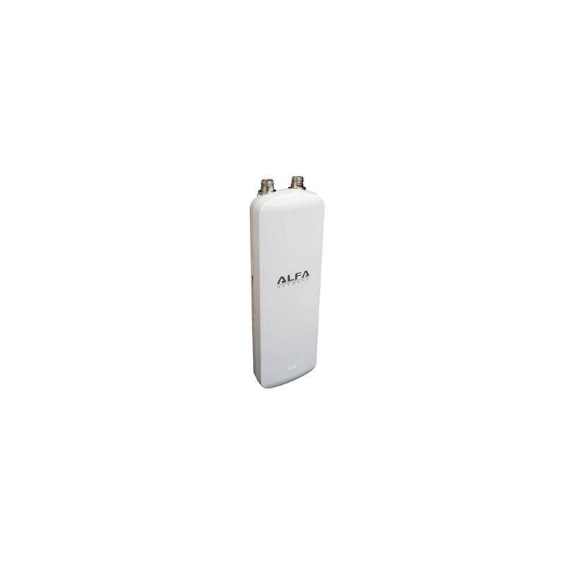 Alfa Network N5qf Ap/Cpe Resistente A Intemperie, 802.11an 5 Ghz, Sin Antena, 2x Conectores N Macho, 2x Rj45, Poe 24v