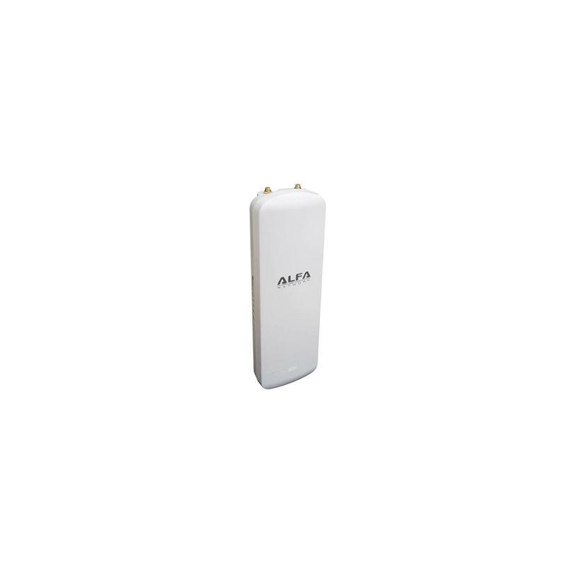 Alfa Network N5qs Ap/Cpe Resistente A Intemperie, 802.11an 5 Ghz, Sin Antena, 2x Conectores Rp-Sma Pin Macho, 2x Rj45, Poe 24v