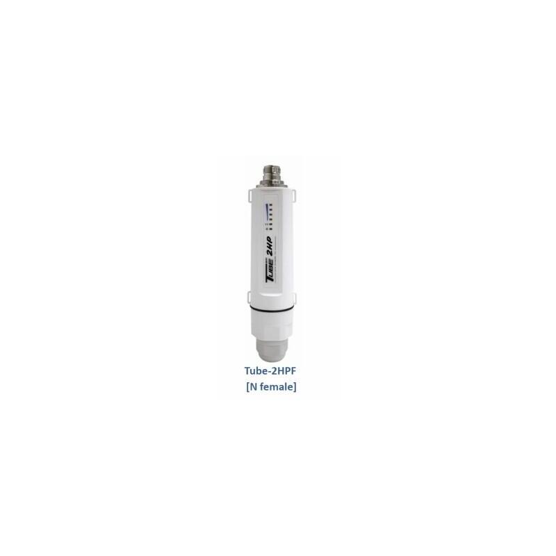 Alfa Network Tube-2hpf - Ap/Cpe Resistente A Intemperie, Puerto Rj45, Conector N Hembra, No Incluye Antena Ni Inyector Poe