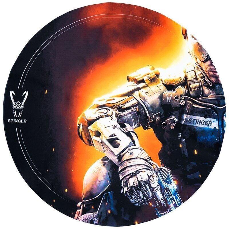 Alfombra Gaming Woxter Stinger Floorpad Soldier Iron