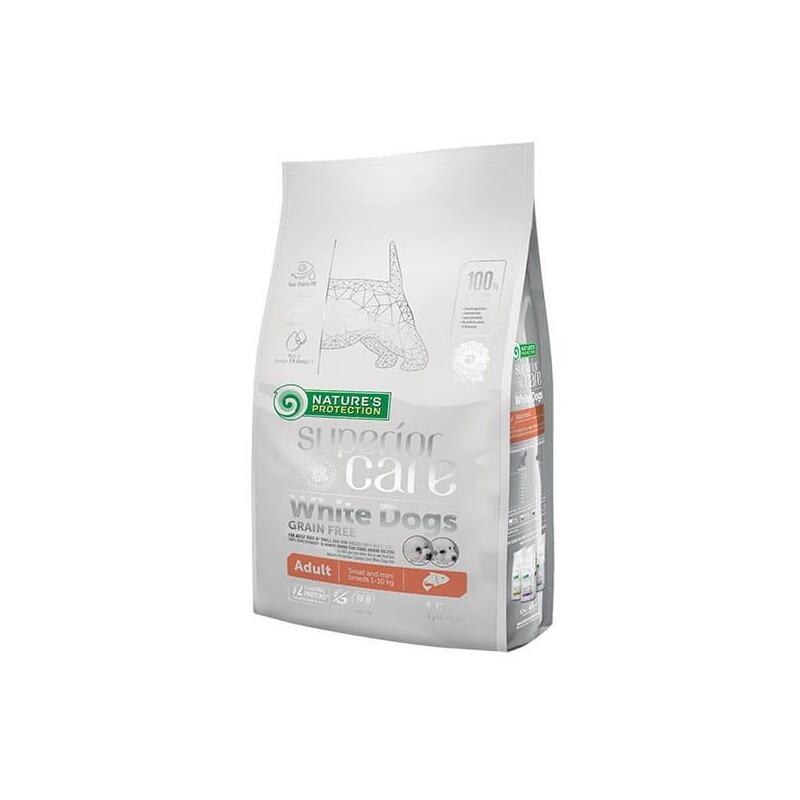 Alimento Seco Para Cachorros Nature'S Protection Superior Care White Dogs Grain Free Junior Small Bialoryba 1,5 Kg