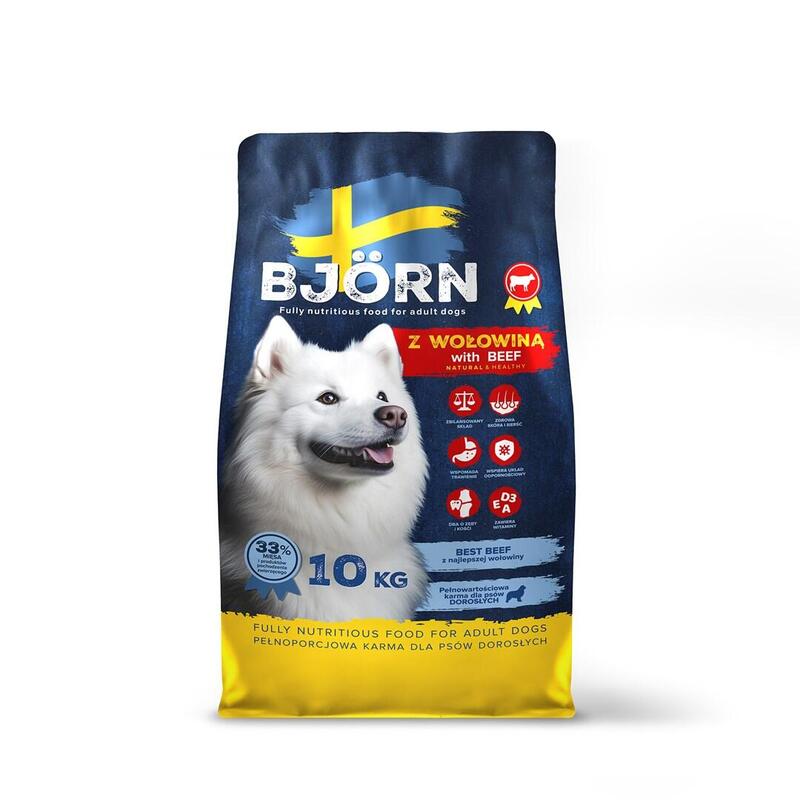 Alimento Seco Para Perros Bjorn With Beef 10kg