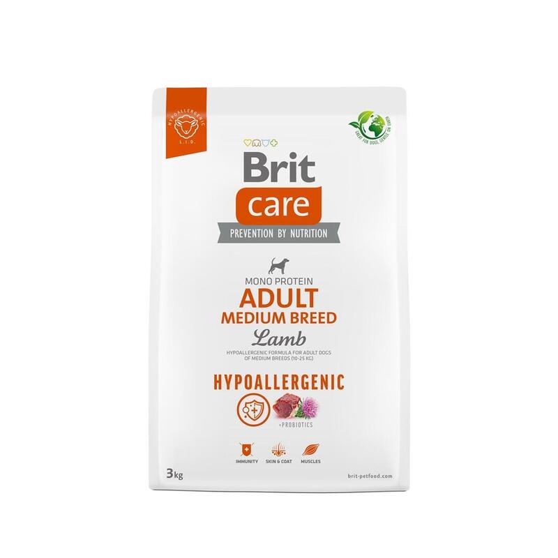 Alimento Seco Para Perros Brit Care Hypoallergenic Adult Medium Breed Lamb 3 Kg