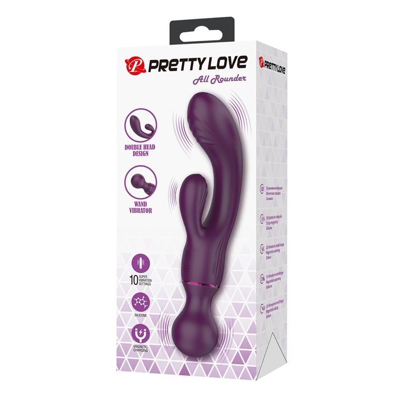 All Roundet Vibrador Y Masajeador 2 En 1