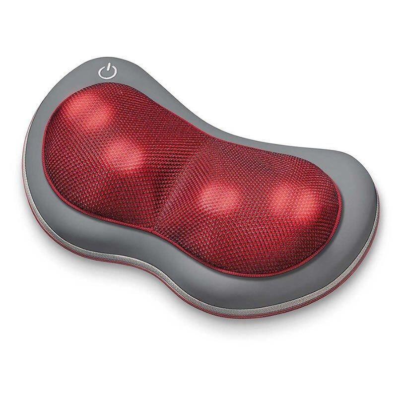 Almohada De Masaje Shiatsu Beurer Mg-149 18w 4 Cabezales De Masaje Función Luz Y Calor Funda Lavable