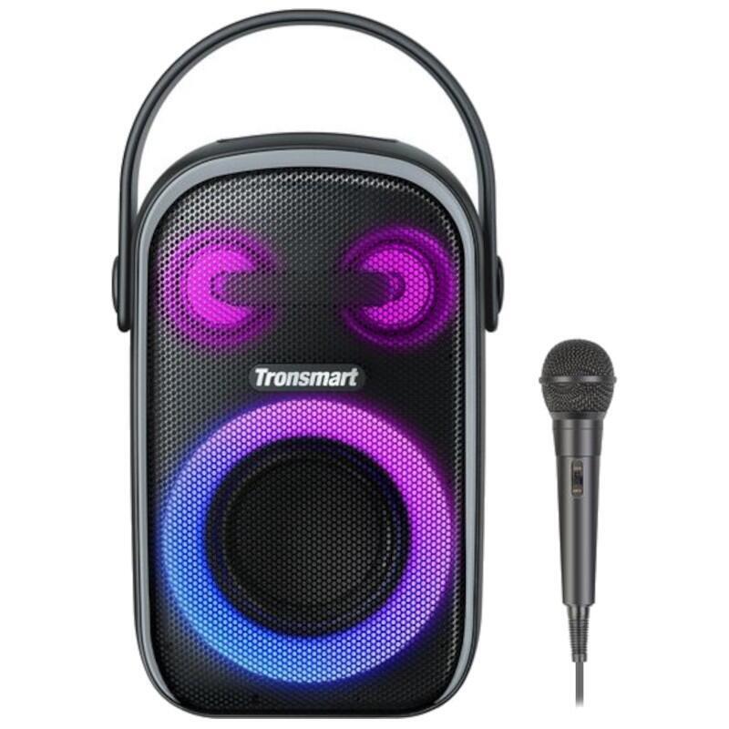 Altavoz Bluetooth Tronsmart Halo 110 60w Micrófono De Karaoke Negro