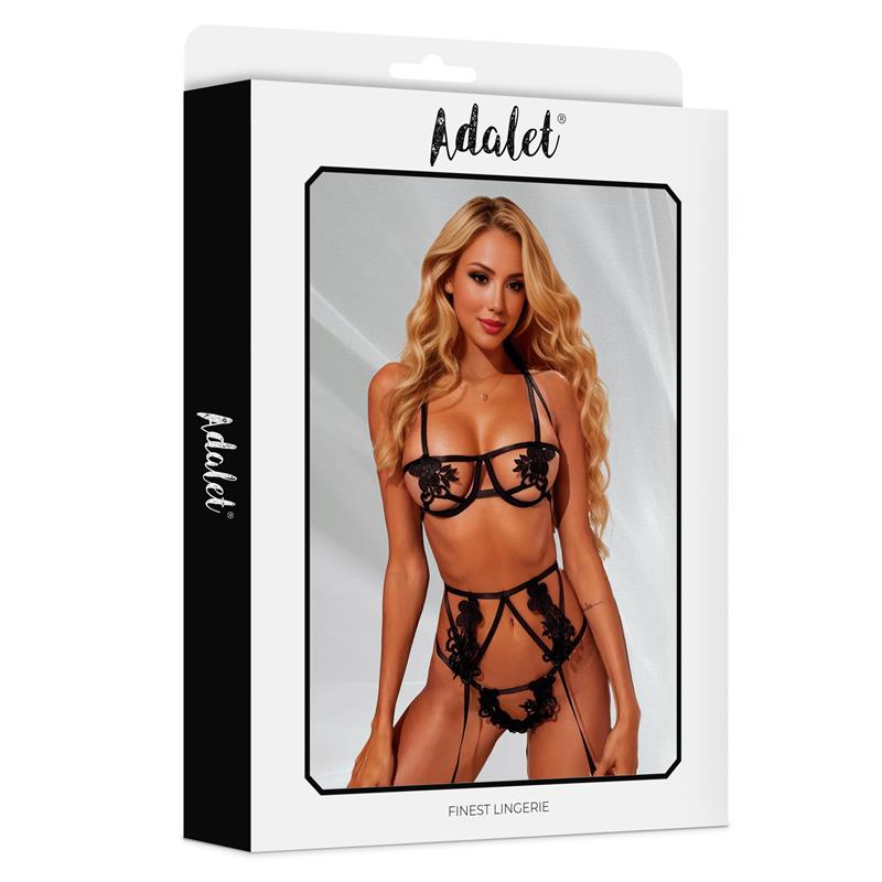 Amber Set De 3 Piezas Negro Talla (Interno):S/M