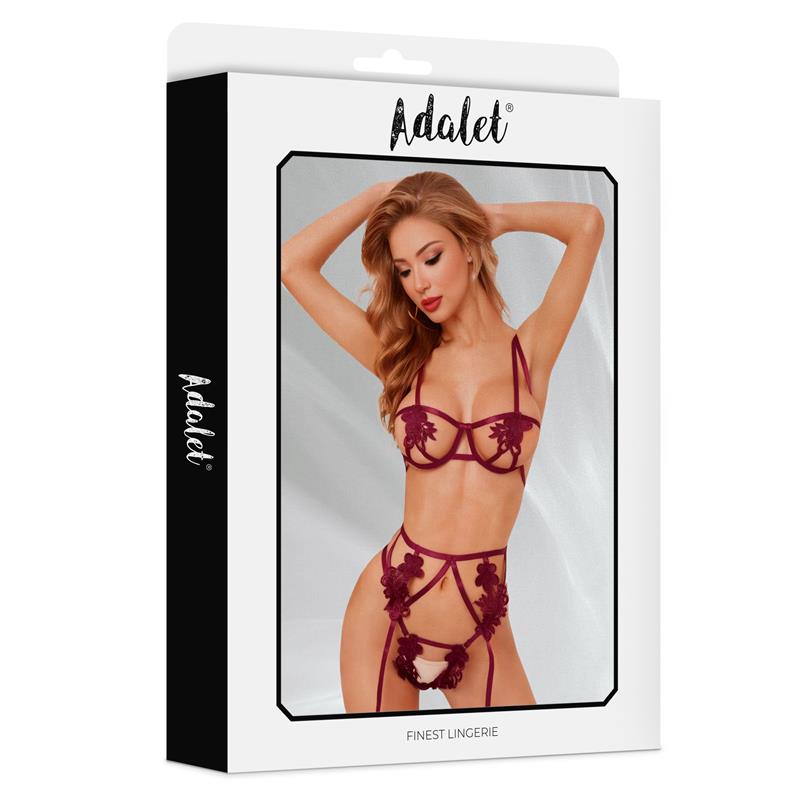 Amber Set De 3 Piezas Rojo Talla (Interno):S/M