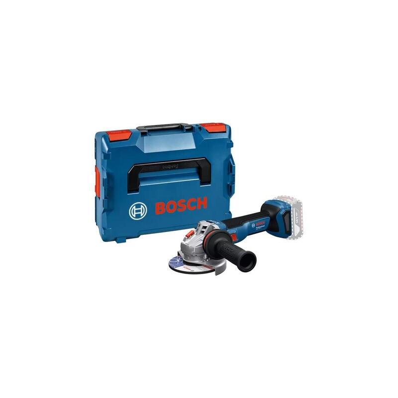 Amoladora Angular A Batería Bosch Professional Gws 18v-11 Professional Solo, 18 Voltios Azul, Sin Batería Ni Cargador, En L-Boxx 06019n4102