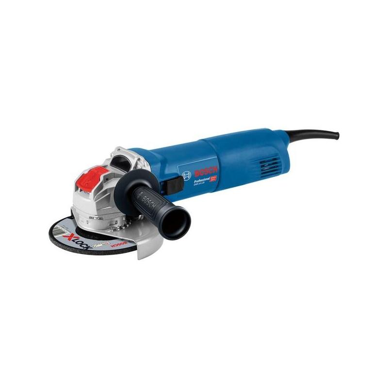 Amoladora Angular Bosch Professional X-Lock Gwx 14-125 Professional Azul, 1.400 W, Con Disco De Corte De Diamante 06017b7001