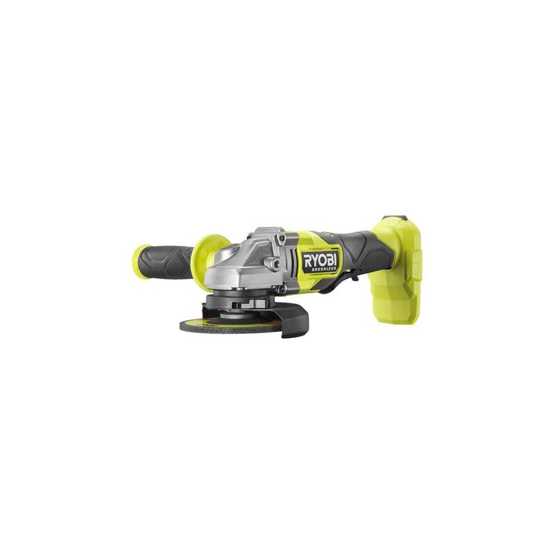 Amoladora Angular Inalámbrica Sin Escobillas Ryobi One+ Rag18bl-0, 18 Voltios Verde/Negro, Sin Batería Ni Cargador, 125 Mm 5133006532
