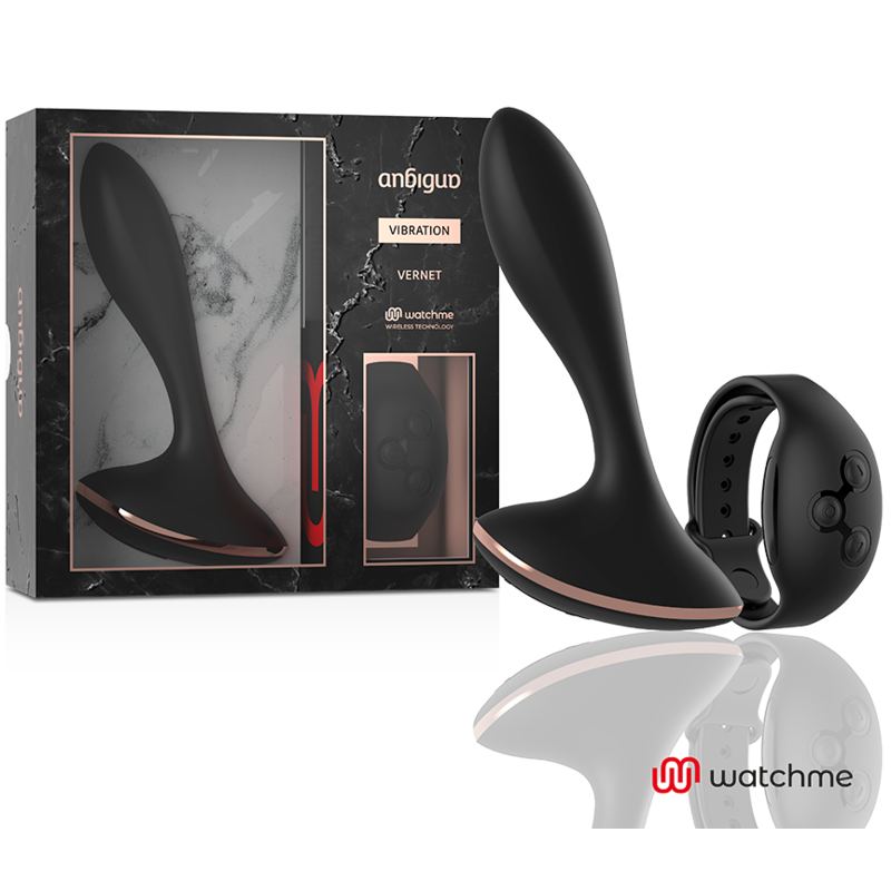 Anbiguo - Watchme Control Remoto Vibrador Plug Anal Vernet