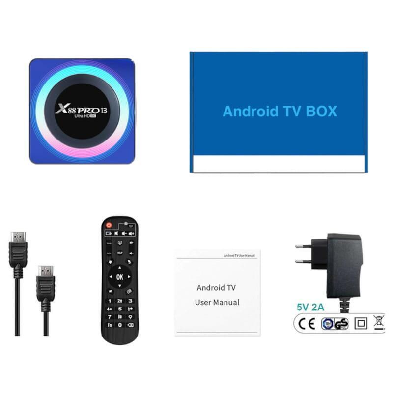 Android Tv X88 Pro 13 4gb/32gb Caja Acrílica Android 13