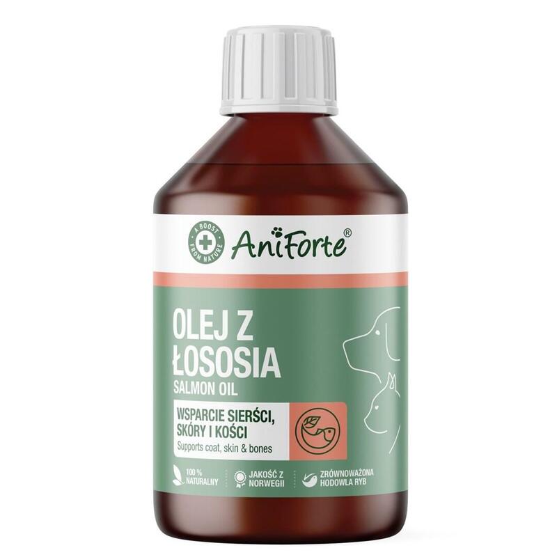 Aniforte Olej Z Lososia Wsparcie Siersci, Skóry I Kosci Para Perro I Kota 250ml