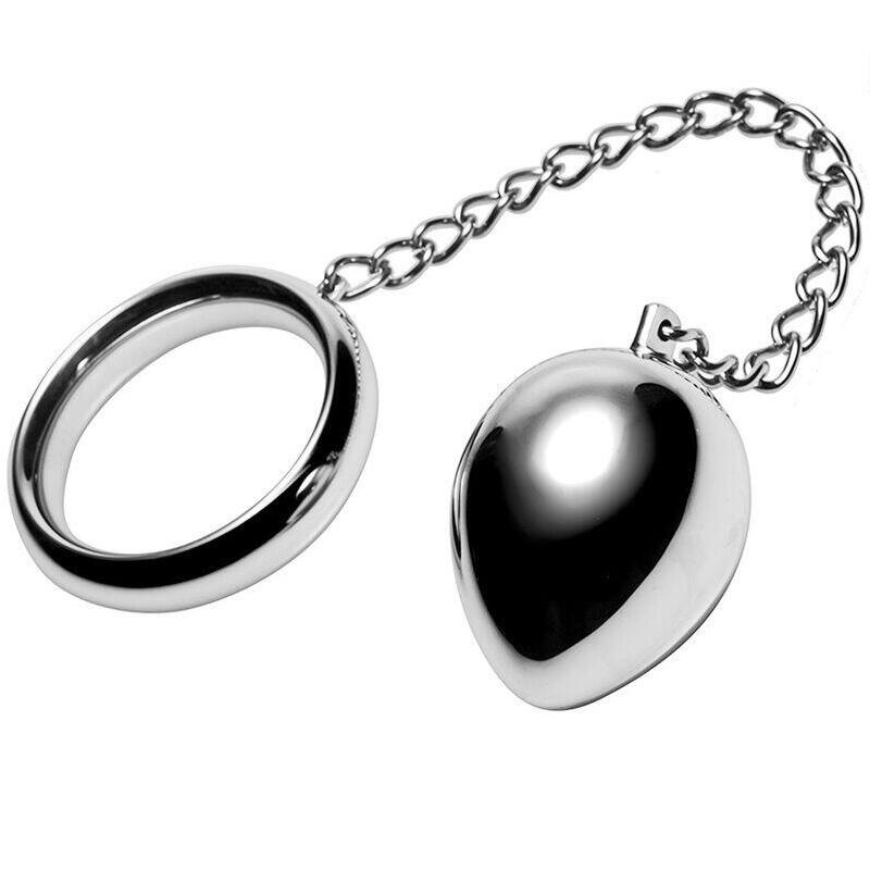 Anillo Metalhard Cock Ring 50mm + Cadena Con Bola Metal