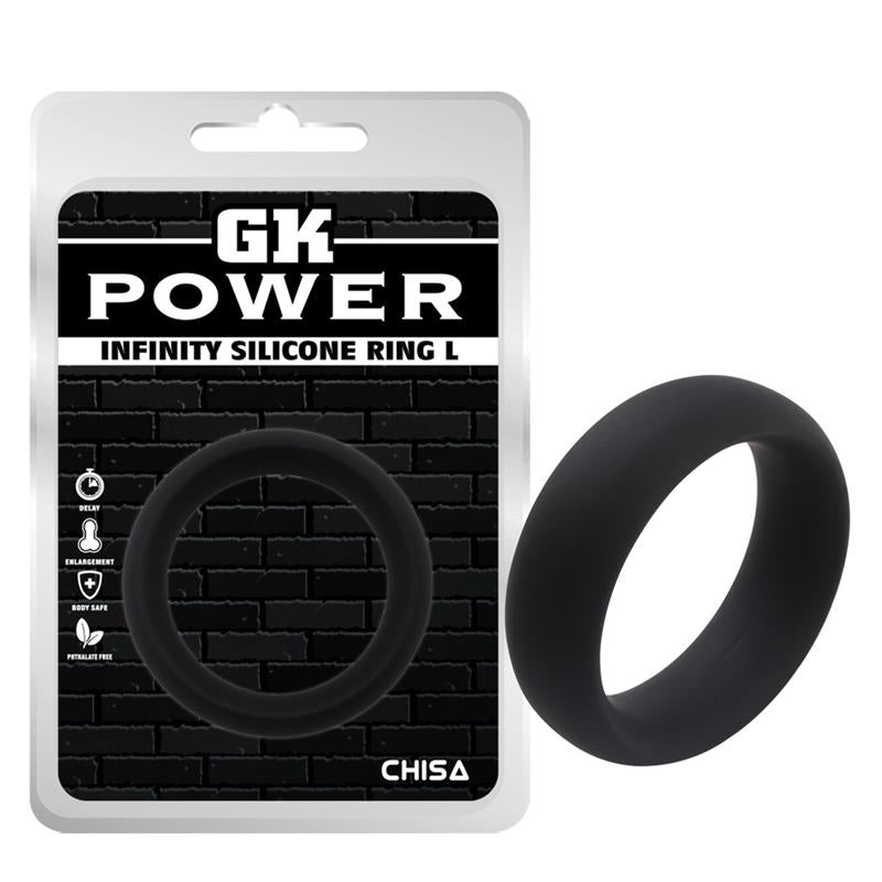 Anillo Para El Pene Infinity Silicona L Negro