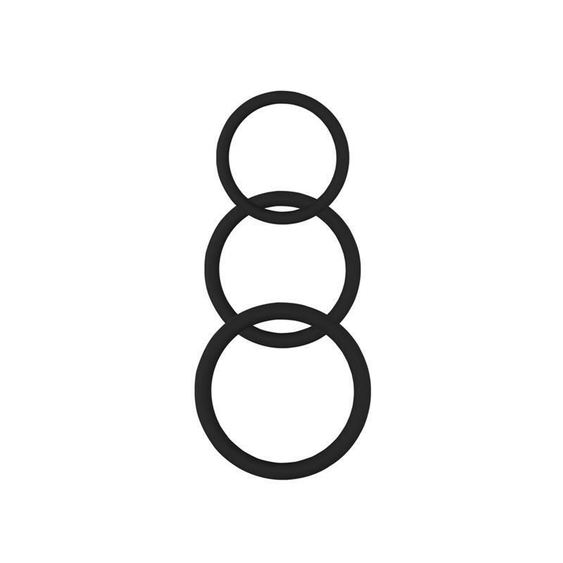 Anillo Para El Pene Magnum Force Silicona Negro