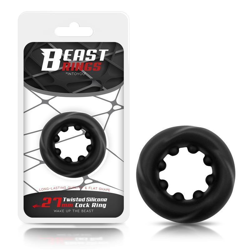 Anillo Para El Pene Twisted Silicona Líquida 2.7 Cm