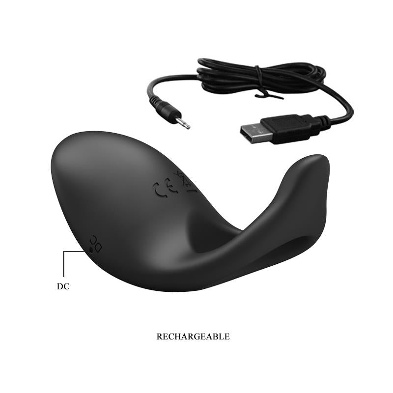 Anillo Vibrador Gemma Usb Silicona Negro