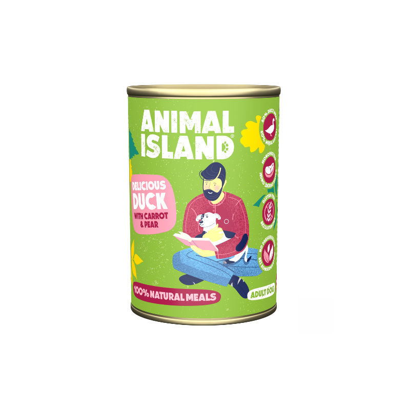 Animal Island Duck With Millet And Carrots - Wet Dog Food - 400 G