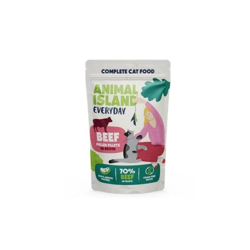 Animal Island Everyday Comida Para Mascotas Mokra Ternera W Aromatycznym Rosole 85g