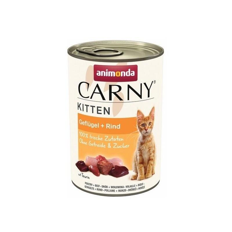 Animonda Carny Kitten Poultry Beef - Comida Húmeda Para Gatos - 400g