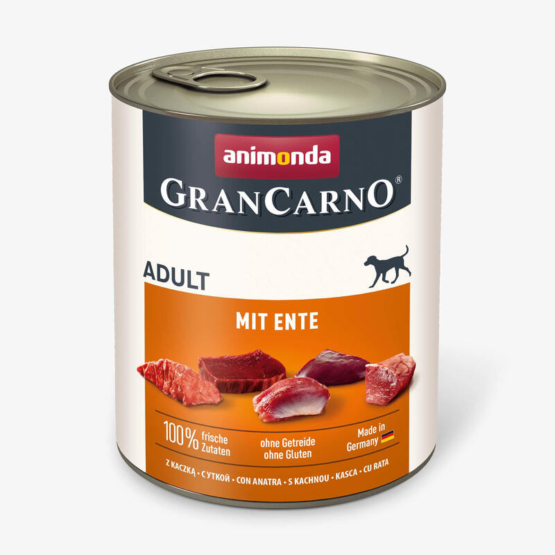 Animonda Grancarno Adulto Con Pato - Comida Húmeda Para Perros - 800 G