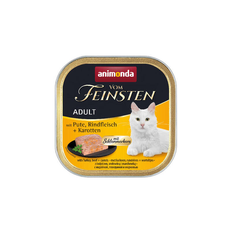 Animonda Vom Feinsten Classic Cat Sabor: Pavo, Ternera + Zanahoria 100g