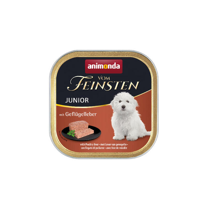 Animonda Vom Feinsten Junior Poultry Liver - Wet Dog Food - 150g