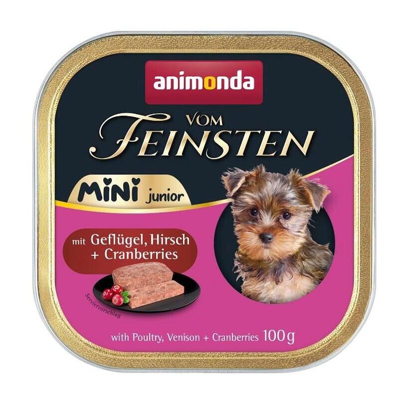 Animonda Vom Feinsten Mini Junior With Poultry, Venison + Cranberries 100g