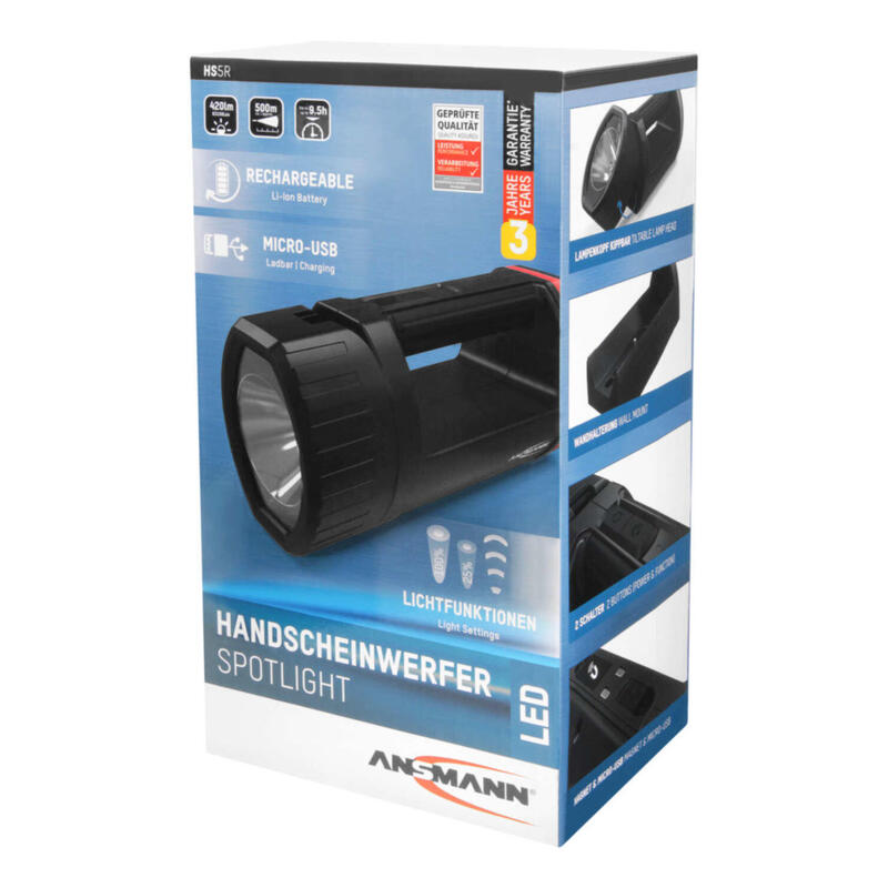Ansmann Linterna De Mano Led Hs5r