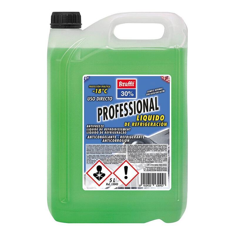 Anticongelante 30%, Professional, 5 L, Verde