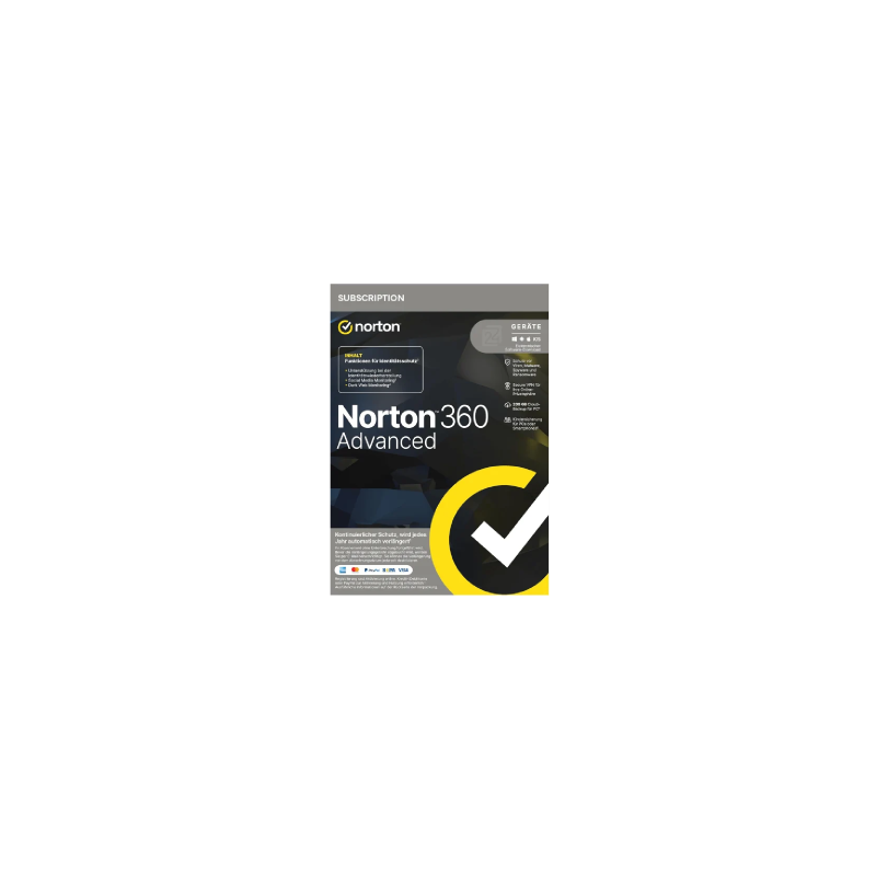 Antivirus Norton 360 Advanced 200gb Español 1 Usuario 10 Dispositivos 1 Año Esd Electronica