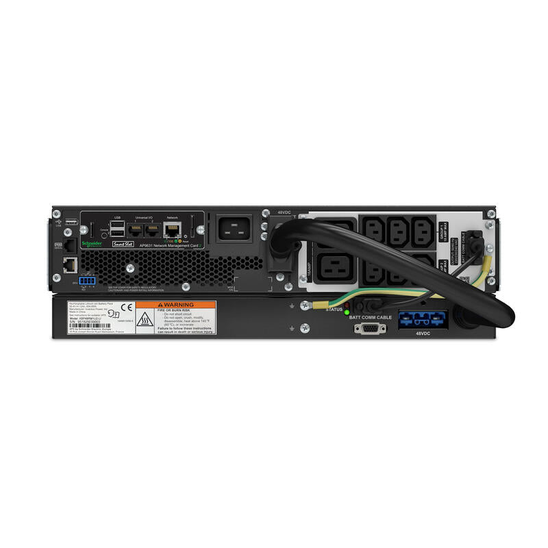 Apc Smart-Ups Srt Li-Ion 2200va Rm 230v Network Card In Sistema De Alimentación Ininterrumpida (Ups) Doble Conversión (En Línea) 1980 W 8 Salidas Ac