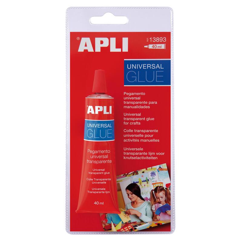 Apli Cola Universal - 40ml - Secado Rapido - Resistente Al Agua - Transparente
