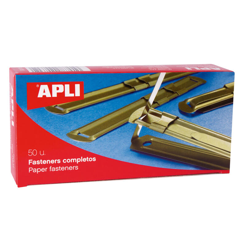 Apli Fasteners Metálicos Completo Dorado 50 Fastener