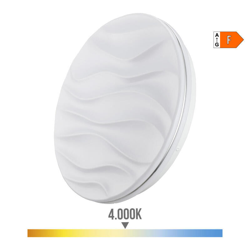 Aplique Super Led De Superficie Modelo Desert 24 W 4000 K 2490 Lm Ø38 X 7 Cm