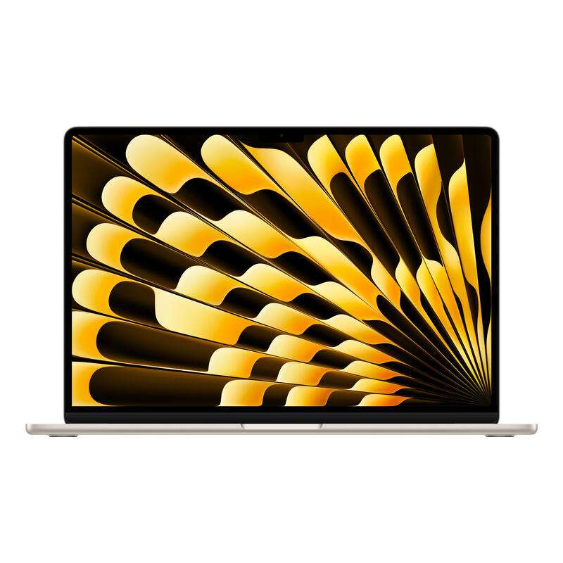 Apple Macbook Air (15") 2025, Portátil Champagne, 16 Gb, 256 Gb (256 Gb Ssd), Polarstern, M4, Alemán Mw1j3d/A