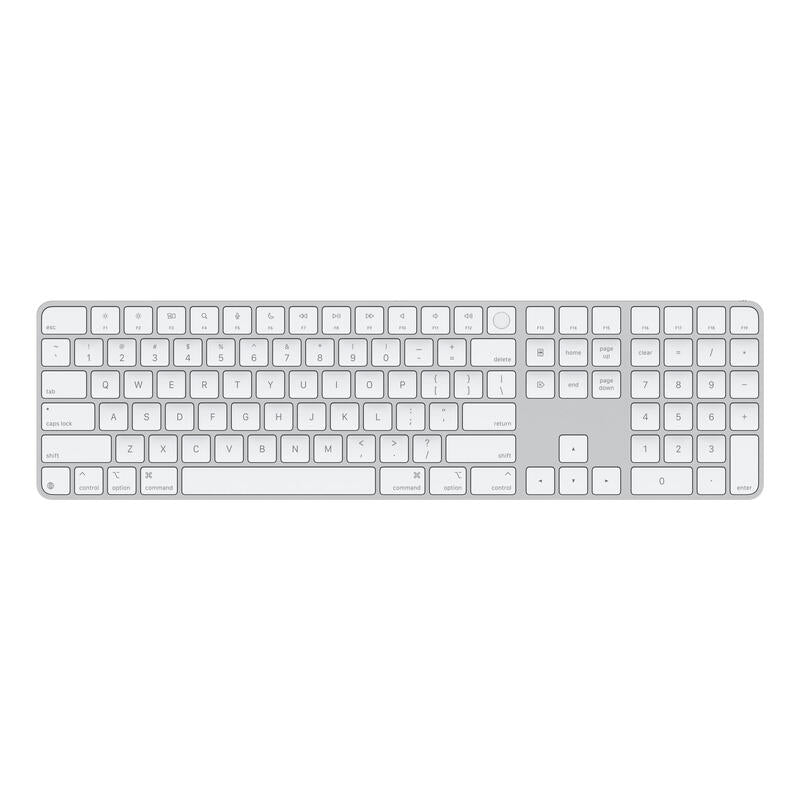 Apple Magic Keyboard With Touch Id And Numeric Keypad For Mac Models With Apple Silicon - Us English - Blanco Keys
