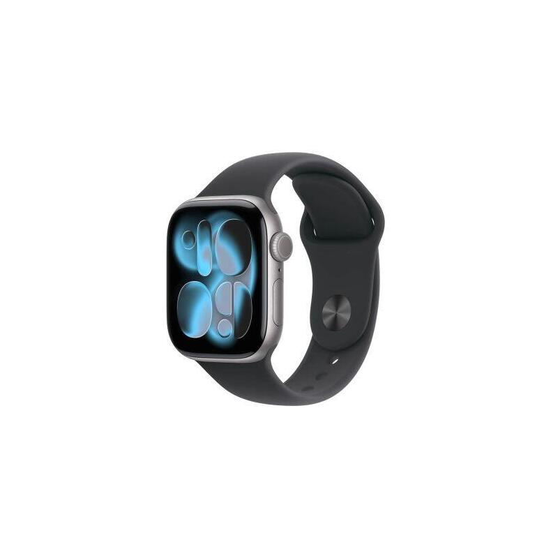 Apple Watch Series 11 (2025) Gps 42mm Space Gray Alu Case, Black Sport Band S/M Eu Meqw4