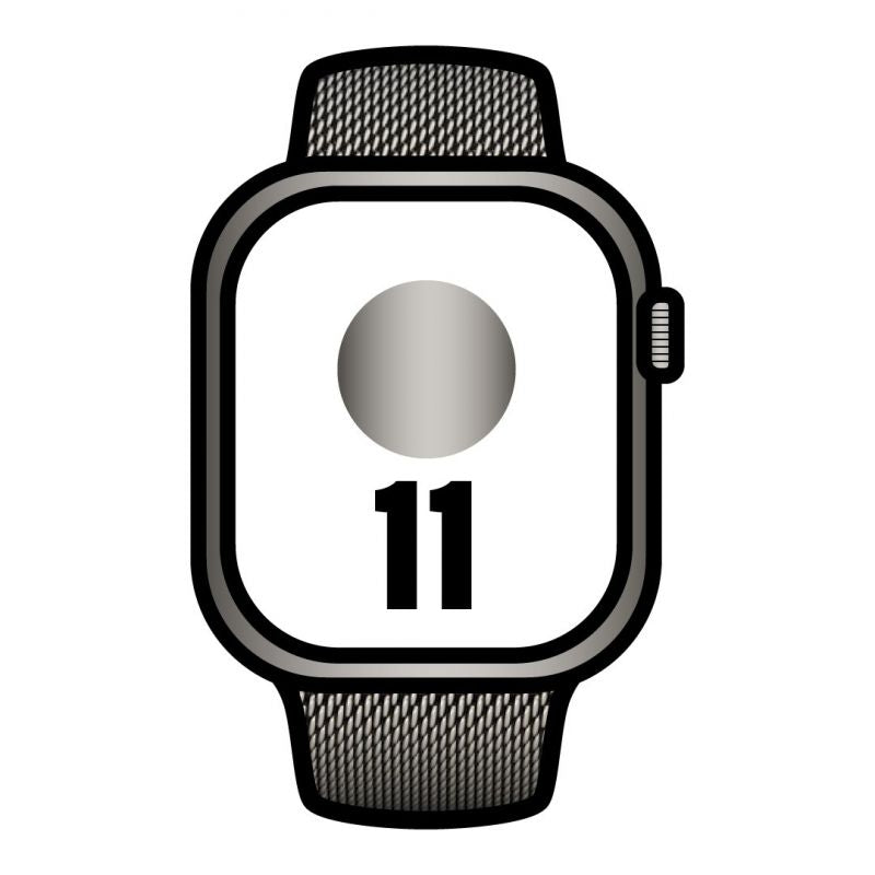 Apple Watch Series 11 Gps Cellular 42mm Titanio Natural Correa Natural Milanese Loop