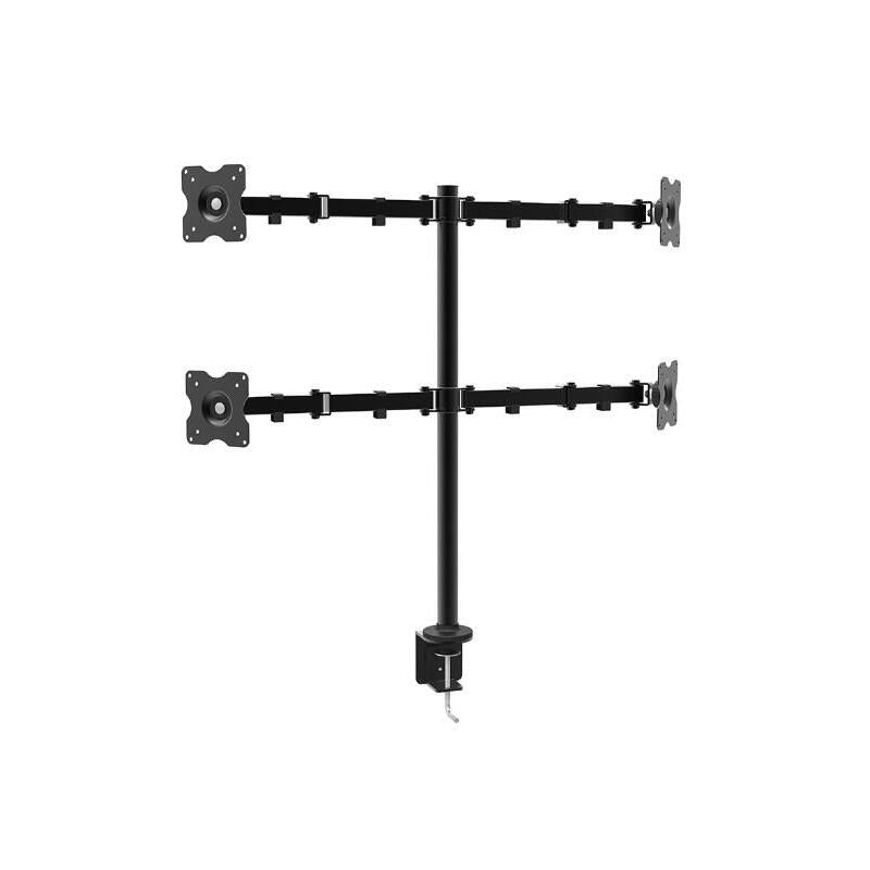 Approx Soporte Mesa Para 4 Monitores Appsmf02 , 10-27'/25-68cm , Maximo 10kg , Vesa 75*75 / 100*100
