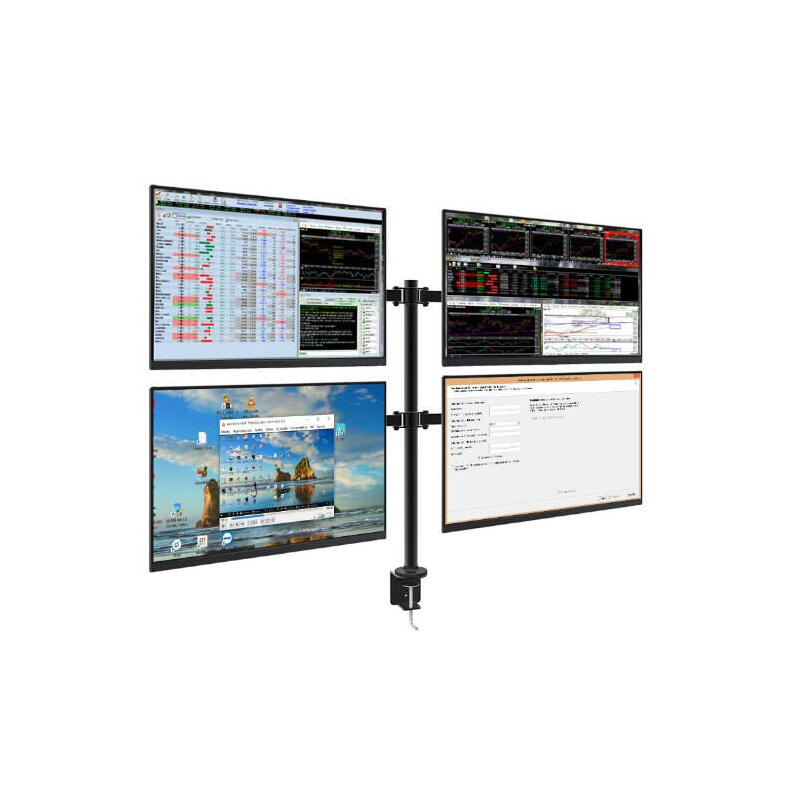 Approx Soporte Mesa Para 4 Monitores Appsmf02 , 10-27'/25-68cm , Maximo 10kg , Vesa 75*75 / 100*100