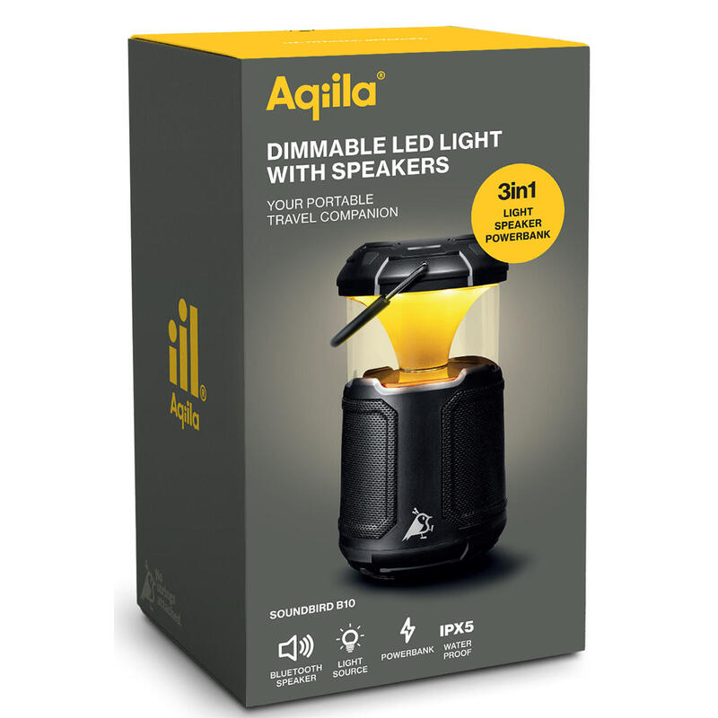 Aqiila 406038 Linterna De Camping Altavoz Portátil Estéreo